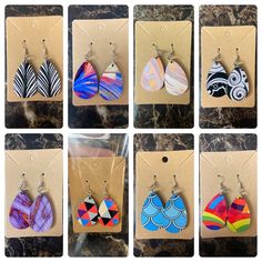 You can get a custom set of earrings for any occasion. If you don't see it inquire about options and I'll what what I can do! Multicolor Nickel-free Teardrop Earrings For Gifts, Adjustable Trendy Teardrop Earrings For Gifts, Trendy Adjustable Teardrop Earrings For Gift, Unique Multicolor Teardrop Earrings For Gift, Trendy Personalized Adjustable Earrings, Multicolor Hypoallergenic Teardrop Earrings As Gift, Handmade Assorted Earrings As Gift, Handmade Assorted Earrings For Gifts, Handmade Assorted Color Earrings For Gifts