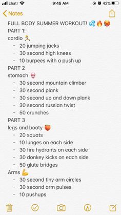 Full body summer workout routine ideas Teen Workout Plan, Summer Body Workout Plan, Workout List, Daily Workout Plan, Workouts For Teens, Month Workout, Summer Body Workouts, All Body Workout