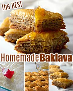 the best homemade baklaa recipe is made with fresh ingredients and ready to be eaten