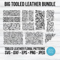 the big tooled leather pattern bundle