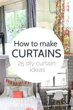 the words how to make curtains 25 diy curtain ideas in different styles and colors