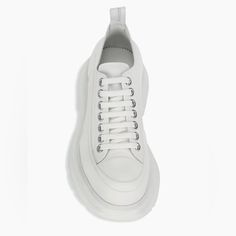 White, Women’s Sneakers Size 6.5 Original Luxury White Rubber Sole Platform Sneakers, White Luxury Platform Sneakers With Rubber Sole, Luxury White Platform Sneakers With Rubber Sole, White Platform Sneakers With Rubber Sole, Medium Fit, Luxury White Platform Sneakers With Textured Sole, Luxury Low-top Sneakers With Lug Sole, Designer Low-top Sneakers With Lug Sole, White Medium Fit Platform Sneakers With Round Toe, White Low-top Platform Sneakers With Leather Sole