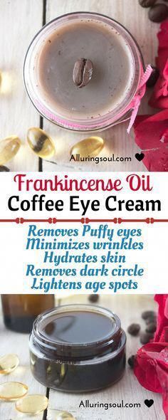 Coffee and frankincense under eye cream helps your skin to be nourished, free from wrinkles and helps to remove dark circle and eye bags. Coffee Eye Cream, Eyes Wrinkles, Frankincense Oil, Baking Soda Shampoo, Dark Circle, Porto Rico, Perfectly Posh, Wrinkled Skin, Diy Coffee