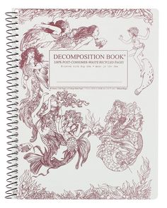 the decompositionion book is open to show an image of mermaids and other sea creatures