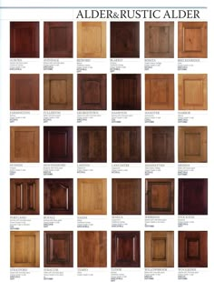 kitchen cabinet door styles and finishes with pictures on the front, side, and back