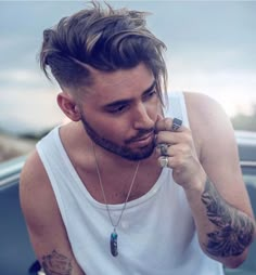 Mid Skin Fade, Pompadour Hairstyle, Skin Fade, Hair Photography, Men's Hairstyle, Men Haircut Styles, Hair Styles Men, Cool Hairstyles For Men, Hair 2018