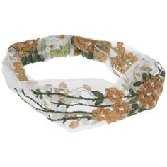 Add the finishing touches to your look with hair accessories like the Floral Embroidered Headband! This headband is made with a white tulle material and embroidered with intricate white and orange flowers. Instead of an open back, this accessory has a closed, elastic back for a bit of added security. Upgrade your entire look with one simple piece! Details: 	 Band Thickness: 3 1/4" 	 Size: One Size Fits Most White And Orange Flowers, Tulle Headband, Embroidered Headband, Tulle Material, Bride Tiara, Pearl Hair Pins, Diy Projects Videos, White And Orange, Home Office Accessories