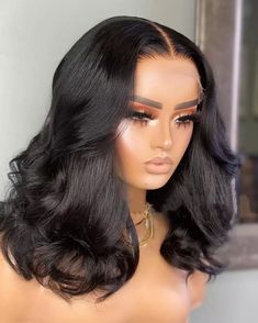 Wig Side Part, Black Hair Types, Hd Lace Wig, Wavy Wigs, Remy Hair Wigs, Bob Lace Front Wigs, Wig Lace, Hair Brands, Short Bob Wigs