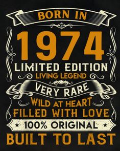 the legend born in 1974 is alive on this t - shirt, which features an image of