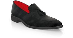 Men`s Tassel Loafers 6711 Black Suede Slip-on Tassel Loafers, Leather Tassel Loafers With Leather Sole For Party, Black Suede Loafers With Leather Sole, Party Suede Loafers With Leather Sole, Elegant Black Suede Moccasins, Black Tassel Loafers With Leather Sole For Party, Elegant Black Moccasins With Suede Lining, Black Suede Moccasins With Suede Lining, Black Suede Party Loafers