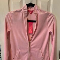 Size Xxs Or Similar To Girls L. Brand New With Tags. Was Too Small For Me. Only Kept Until I Found A Replacement In Larger Size. Velour Jacket, Lilly Pulitzer, Sweaters & Cardigans, Sweaters For Women, Brand New, Tags, Pink, Women Shopping, Color