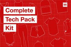 the complete tech pack includes clothing and accessories