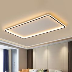 living room lighting ideas ceiling modern Minimalist False Ceiling Design For Bedroom, Minimalist Ceiling Design Bedroom, Minimalist Ceiling Design, Living Room Lamps Ceiling, Hall Lights, Black Flush Mount Light, Bedroom Ceilings, Minimalist Ceiling Light, Simple False Ceiling Design