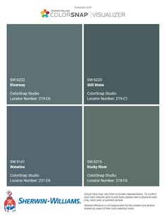 the color scheme for sherwinn - williams's paint colors