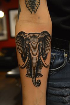 Traditional Elephant Tattoo, Practice Tattoos, Elephant Tattoo Design, Elephant Tattoo, Tattoo Design Ideas, Tattoo Design, Tatting, Tattoo Designs, Design Ideas