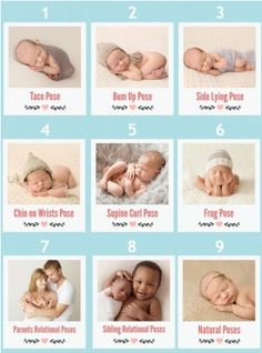 the baby's birth pictures are shown in this poster