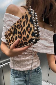 STUDDED CROSSBODY WALLET BAG - Leopard | ZARA United States