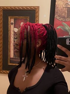 Dyed Locs Ideas, Locs Ideas, Dyed Locs, Short Locs, Dreadlock Style, Dreadlock Styles