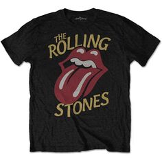 The Rolling Stones Vintage Typeface Unisex T-Shirt Vintage Typeface, Iron Maiden Eddie, Motif Vintage, Typeface Design, High Quality T Shirts, Rolling Stones, Vintage Tees, Black Tshirt, Vintage Men