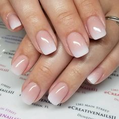 Ambre Nails, Ombre French Nails, Ombre Gel Nails, Pink Ombre Nails, Nude Nail Designs, Subtle Nails, Nagel Tips, Ombre Acrylic Nails, Ombre Nail Designs