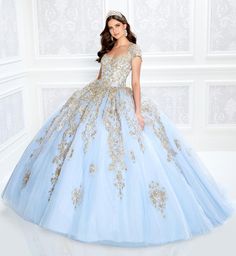 Princesa by Ariana Vara Dresses in Denver, Colorado | TBC Occasions - PR22025 | TBC Occasions Quinceanera Collection, Queen Anne Neckline, Sweet 15 Dresses, Quinceñera Dresses, Basque Waist, Waist Corset, Dress Royal, Quinceanera Dress, Corset Back