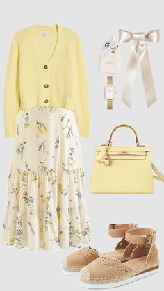 Modest Summer, Modest Summer Outfits, Yellow Outfit, Really Cute Outfits