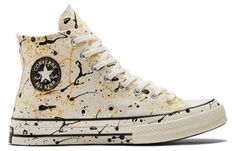 Converse Chuck 70 High 'Archive Paint Splatter - Egret' A01170C 1970s Shoes, Mood Clothes, Painted Sneakers, Splatter Paint, Cute Nike Shoes, Converse Chuck 70, Cute Nikes, Aesthetic Shoes, Chuck 70