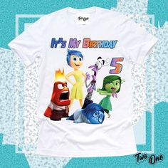 an image of a birthday shirt with the characters from inside out