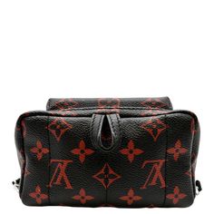 Item Details: Designer: LOUIS VUITTON Retail: N/A Model: Palm Springs Infrarouge Mini Style: Backpack Bag Material: Monogram-coated canvas with black calf leather trim Color: Red/Black Made: France Date Code: Fl5106 Made Year: 2016 Measurements: W 7" H 7.5" D 3.5" Accessories: No Accessories. Condition Detail: Very Good - The Item is gently used and may have minor corner rubbing, light leather tanning, some inside stain marks, and slight signs of use on hardware. See the listing description for details. Outside: Signs of use. Inside: Dirt marks, signs of use. Canvas: Dirt marks, signs of use. Leather: Light rubbing, signs of use. Corners: Light rubbing, signs of use. Hardware: Scratches, signs of use. Strap/Handle: Light scratches, signs of use. Smell: Canvas smell. Please check the detail Designer Coated Canvas Backpack Shoulder Bag, Designer Coated Canvas Shoulder Bag Backpack, Designer Coated Canvas Backpack Style Shoulder Bag, Luxury Backpack With Leather Handles, Luxury Coated Canvas Backpack With Leather Handles, Luxury Backpack With Leather Handles And Coated Canvas, Luxury Coated Canvas Backpack, Designer Business Backpack With Removable Pouch, Luxury Coated Canvas Leather Backpack For Daily Use