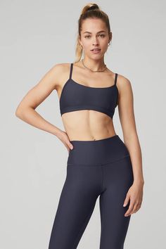 Airlift Intrigue Bra - Gravel | Alo Yoga Street Appeal, Yoga Bra Tops, Summer Neutrals, Favorite Leggings, Women Sleepwear, Strappy Bra, Pilates Yoga, Workout Outfits, Yoga Bra