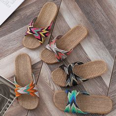 Product information: Size: 35-36,37-38,39-40,40-41,42-43,44-45 Sole material: EVA Style: flip flops Shoe Upper material: linen Midsole material: EVA midsole (disposable foaming) Applicable group type: Couple Function: breathable, non-slip, sweat-absorbent Size: Packing list: Slippers*1Pair Beige Flat Flip Flops For Beach Season, Flat Fabric Sandals For Summer, Flat Sandals For Beach In Summer, Comfortable Fabric Sandals For Vacation, Fabric Sandals For Beach Season, Casual Beach Sandals In Fabric, Casual Fabric Sandals For Beach Season, Casual Fabric Sandals For Beach, Casual Fabric Beach Sandals