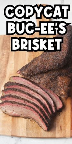 If you love the perfectly smoked brisket at Buc-ee's, you'll love this copycat recipe! This brisket is ultra moist, tender, with a great bark.  This Copycat Bucee’s Brisket is super juicy and will just melt in your mouth! Texas Style Brisket, Smoked Tri Tip, Texas Brisket, Brisket Recipes Smoked, Smoked Recipes, How To Cook Brisket, Beef Brisket Recipes, Smoked Beef Brisket, Brisket Recipes