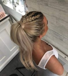 Prom Ponytail Hairstyles, Tail Hairstyle, Pony Hairstyles, Perfect Ponytail, High Ponytail Hairstyles, Luxy Hair, Cheer Hair, Plaits Hairstyles, Braided Ponytail Hairstyles