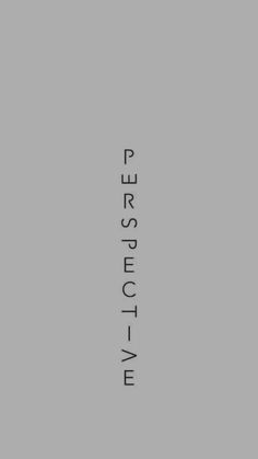 the words perspective are written in black on a gray background