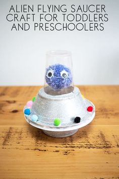 an alien flying saucer craft for toddlers and preschoolers is shown