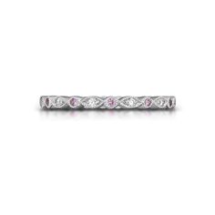 Pink Sapphire and Diamond Eternity Band Paris Ring, Gold Eternity Band, Diamond Eternity Band, Jewelry Appraisal, Bridal Engagement Rings, Bridal Bands, Jewelry Style, Diamond Eternity, Eternity Band Diamond