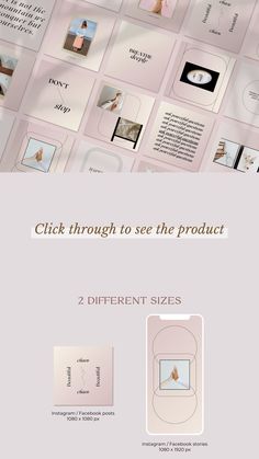 an advertisement for the new product, which is designed to look like it has many different images