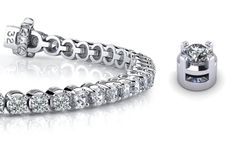 This stunning IGI Certified Lab-Grown Diamond Tennis Bracelet features 2.08 carats of sparkling round diamonds, meticulously set in a luxurious 14K gold band. Each diamond is lab-grown and certified for its exceptional quality and brilliance, offering an eco-friendly yet equally dazzling alternative to natural stones. The round diamonds are elegantly prong-set, allowing their full sparkle to be showcased. This exquisite piece is the perfect choice for an anniversary gift or a special occasion, c Diamond Jewelry Designs, Diamond Tennis Bracelet, Wedding Jewelry Bracelets, Tennis Bracelet Diamond, Diamond Bracelets, Diamond Sizes, Tennis Bracelet, Quality Diamonds, Diamond Clarity