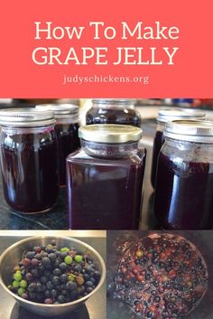 how to make grape jelly with just 3 ingredients and no cooking time is all it takes