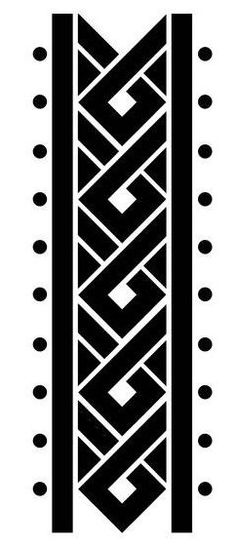 a black and white image of a geometric design with dots on the bottom half of it