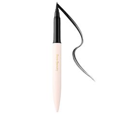 What it is: A longwearing, waterproof, matte liquid eyeliner formulated with ultra-black pigments for dramatic definition every time.Ingredient Callouts: Free of sulfates SLS and SLES, parabens, formaldehydes, formaldehyde-releasing agents, phthalates, mineral oil, retinyl palmitate, oxybenzone, coal tar, hydroquinone, triclosan, and triclocarban, and contains less than one percent of synthetic fragrances. This product is also vegan and cruelty-free.What Else You Need to Know: This liners flexib Rare Beauty Liner, Rare Beauty Eyeliner, Expensive Eyeliner, Mexico Makeup, Skincare 2023, Best Waterproof Eyeliner, Eye Products, Rare Beauty By Selena Gomez, Dead Makeup