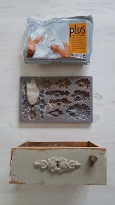 the molds are laying on top of the box