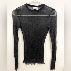 Brand New Sparkly Mesh Long Sleeve Top. Peplum Crop Top, Organza Blouse, Mesh Long Sleeve Top, Tie Dye Long Sleeve, Thermal Long Sleeve, Mesh Long Sleeve, Urban Outfitters Women, Knit Crop Top, Urban Outfitters Tops