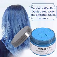 Description Are you not comfortable with your permanent hair color? Would you like to try new colors every time you want? This temporary Color Wax Hair Dye is the best solution for you! Easy coloring, easy to wash out, no stickiness, and stronghold with no damage. Try A New Color Every Day Of The Week! Our Color Wax Hair Dye is a non-sticky and pleasant scented hair wax. It is temporary hair wax that adds texture, shine, and style to your hairs in seconds! It lasts for hours and it washed out as Easy Updos For Medium Hair, Temporary Hair Dye, Diy Hair Color, Hair Color Options, Easy Coloring, Temporary Hair Color, Permanent Hair Dye, Hair Wax, Permanent Hair Color