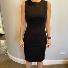 Black Sophisticated Calvin Klein Dress Just Above Knee Length Black Sheath Dress, Calvin Klein Dress, Calvin Klein Dresses, Calvin Klein Black, Above Knee, Womens Calvin Klein, Sheath Dress, Knee Length, Calvin Klein