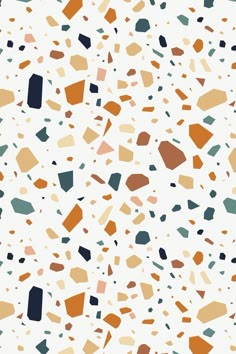 an abstract pattern with different colors and shapes