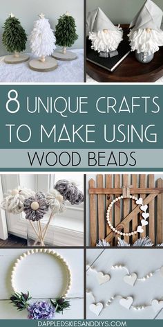 unique crafts to make using wood beads are great for decorating with kids and adults