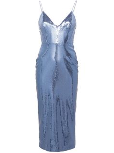 periwinkle blue sequin design concealed rear hook and zip fastening spaghetti straps sleeveless V-neck rear slit full lining straight hem mid-calf length Sequin Midi Dress, Alex Perry, Sequin Design, Periwinkle Blue, Sequin Fabric, Blue Midi Dress, Midi Dresses, Cocktail Dress Party, Women's Dresses