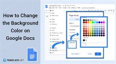 how to change the background color on google docs