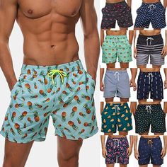 Season:Summer; Fabric:Polyester; Gender:Men's; Style:Hawaiian,Boho,Classic Style; Occasion:Beach,Casual,Holiday; Fit Type:Regular Fit; Function:Breathable,Quick Dry; Waistline:Mid Waist; Pattern:Graphic; Design:Elastic Waist,Drawstring,Pocket; Pants Type:Summer Shorts,Swim Shorts,Swim Trunks,Board Shorts; Fly Type:Drawstring; Front page:FF; Listing Date:12/16/2022; Production mode:External procurement; Hips:; Length:; Waist:; Pants Length:Short